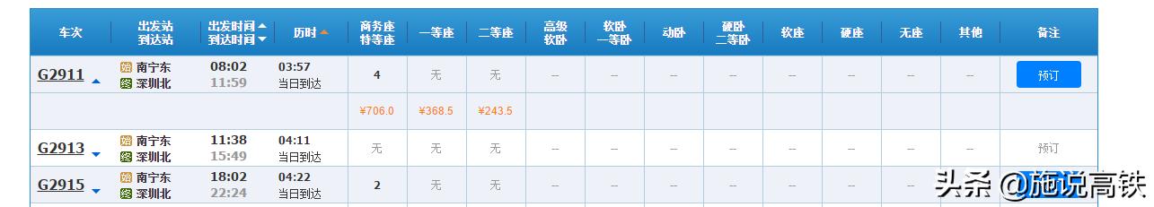 南宁首开直通福州的G字头列车，但车程和票价让人难以接受？