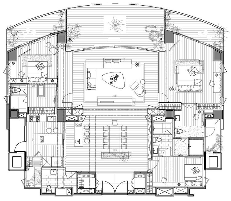 室内设计7种空间构成手法,玩转室内设计平面方案
