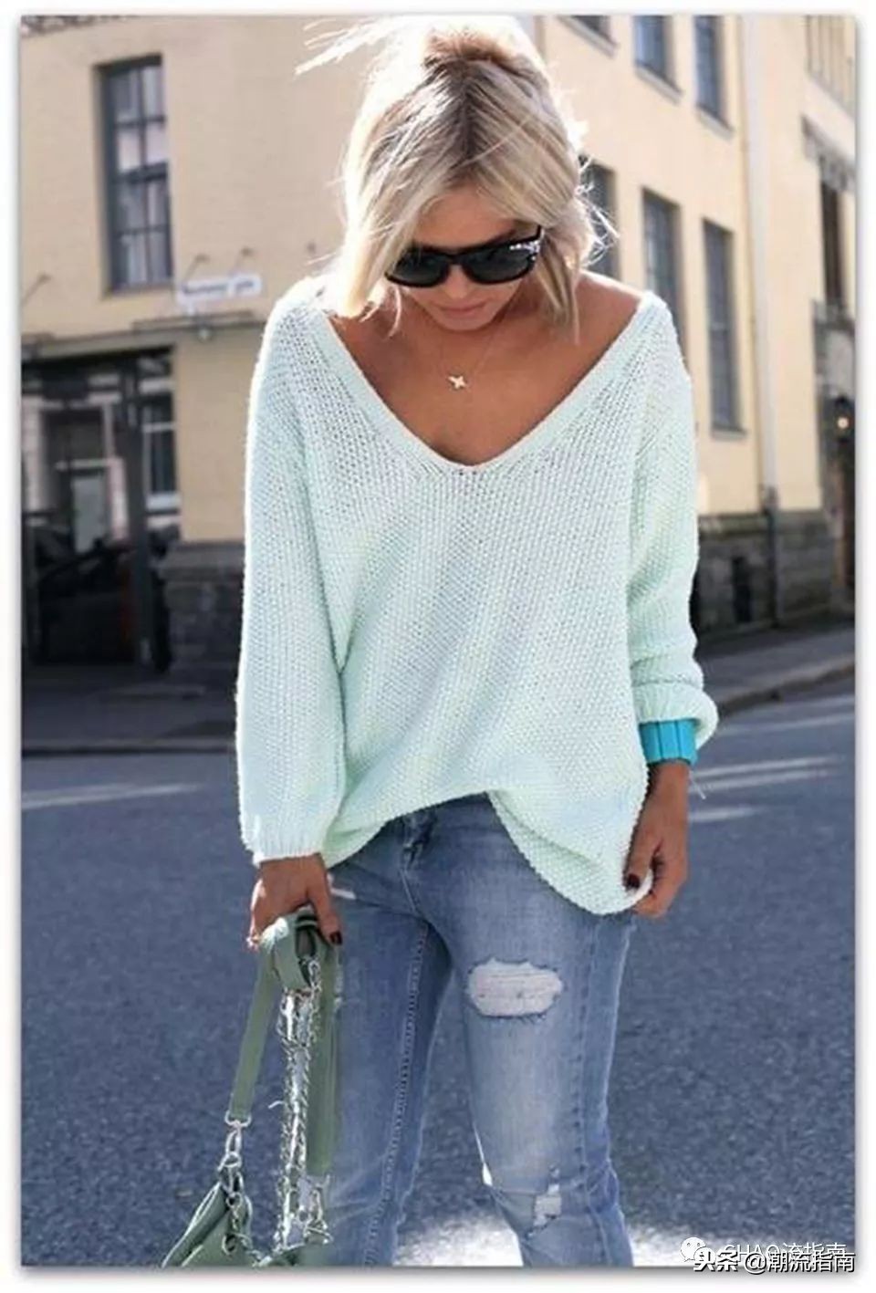 衣服怎样扎起来好看,毛衣穿外面怎么扎更好看