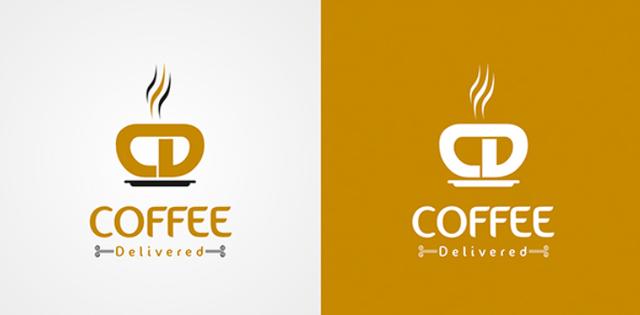 咖啡店logo墙设计,小镇咖啡店设计logo