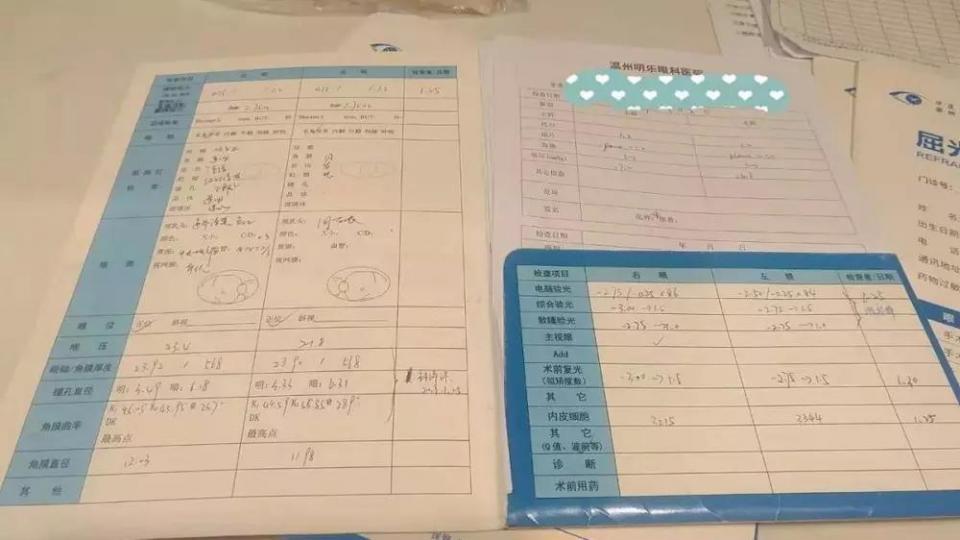 年轻美女做眼睛近视手术,做近视眼手术的女大学生