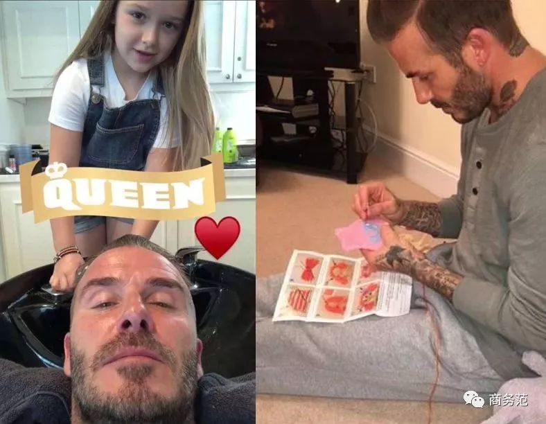 贝克汉姆和大儿子互相嫌弃,贝克汉姆小七大变样