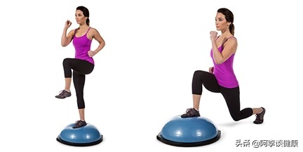 平衡半球体适能训练,波速球稳定性练习