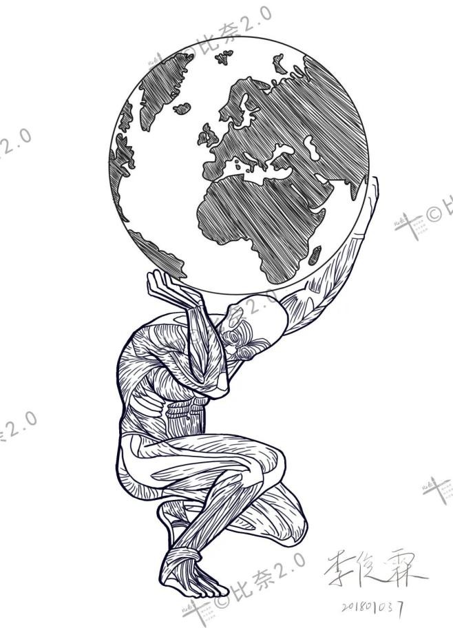 灵魂画手的手绘作品,医学生手绘器官创意解剖绘画