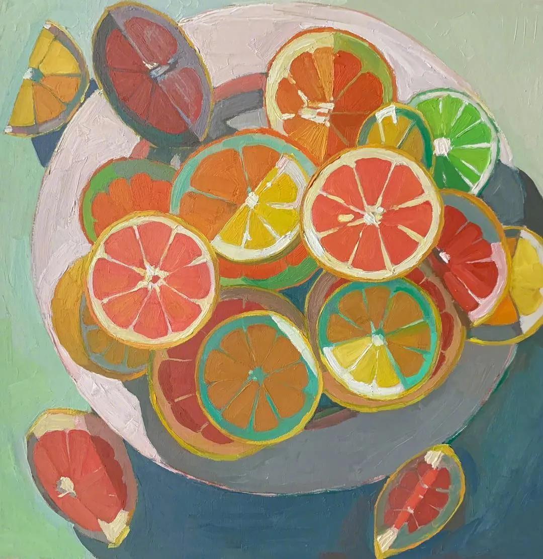 充满光感，秀色可餐的水果绘画
