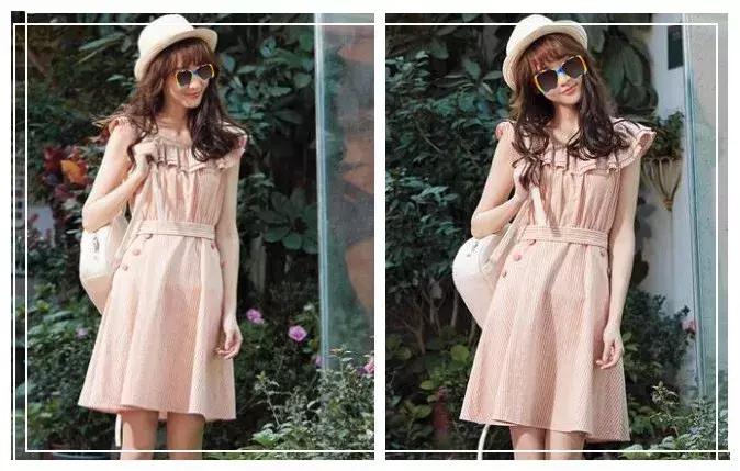 连衣裙学生夏季显瘦韩版,学生气质连衣裙甜美风