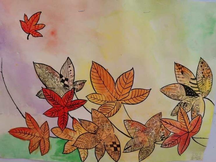 太有创意了!古城实小开展“秋•树叶”为主题的实践活动