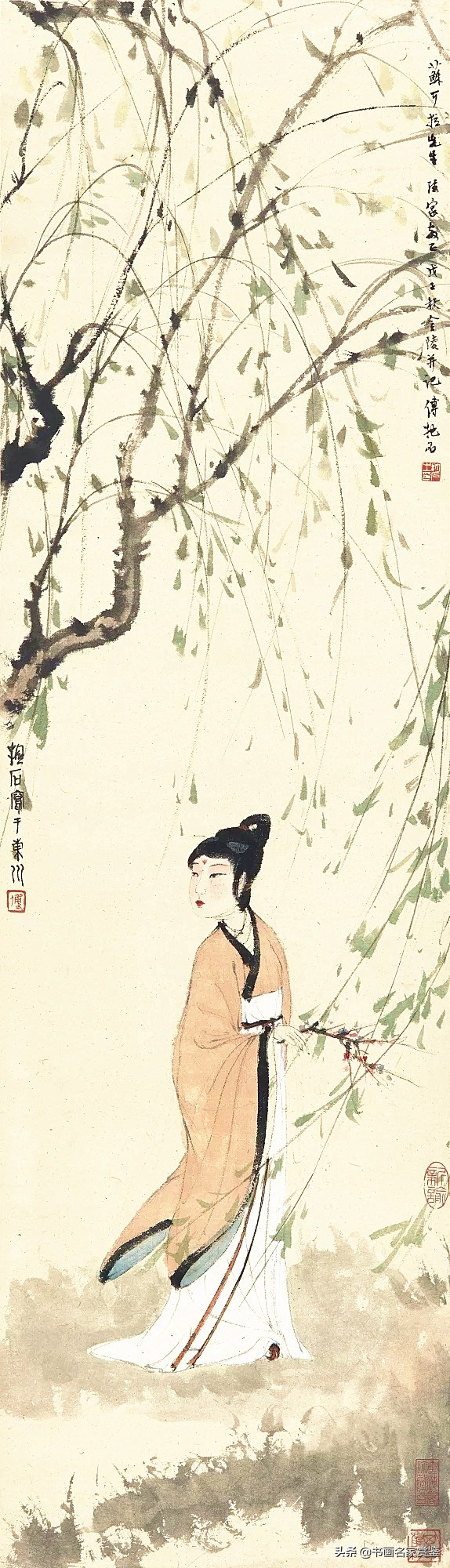 100幅傅抱石作品欣赏,傅抱石人物作品高清大图