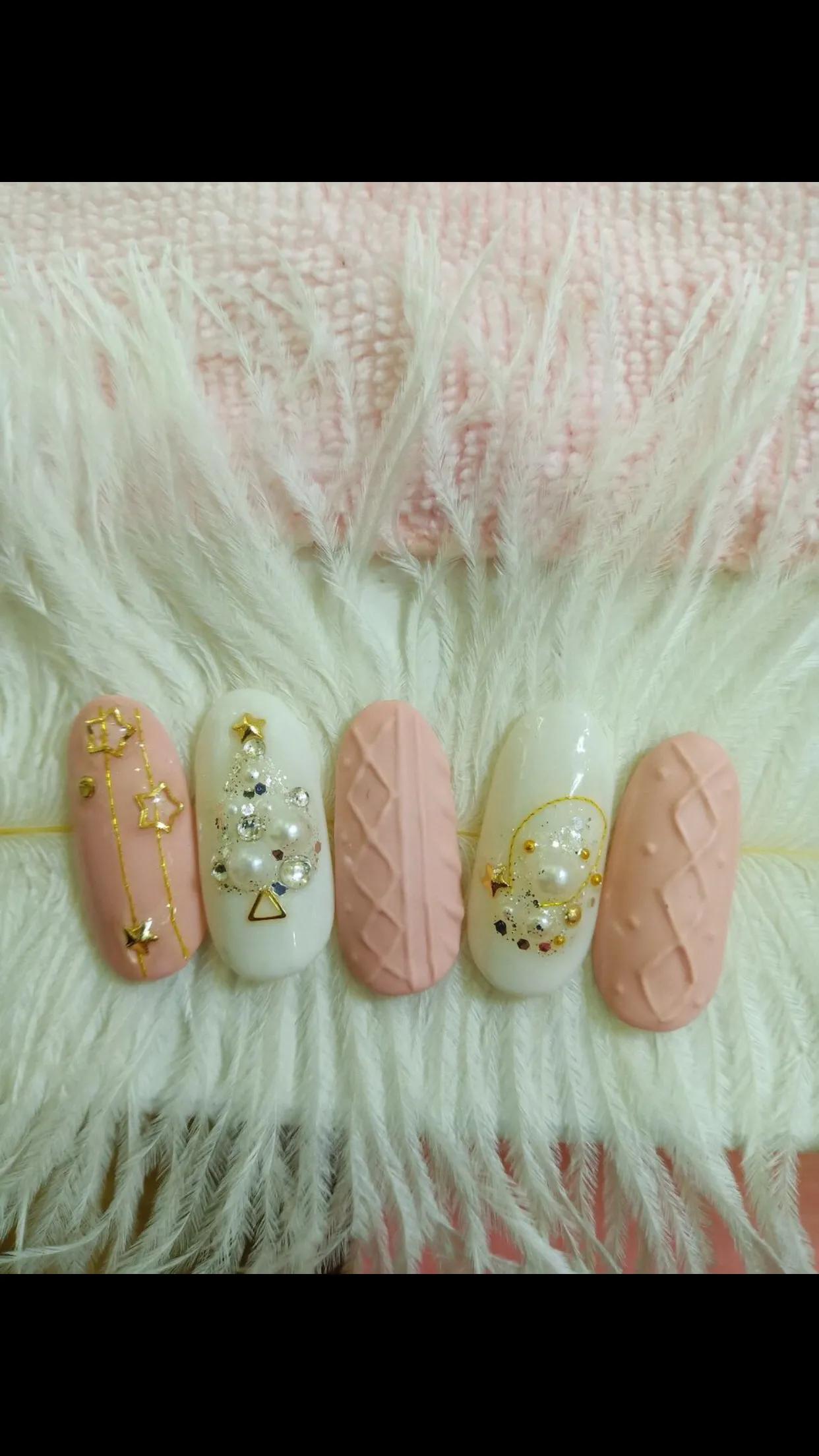 毛衣美甲画法教程,毛衣美甲款式