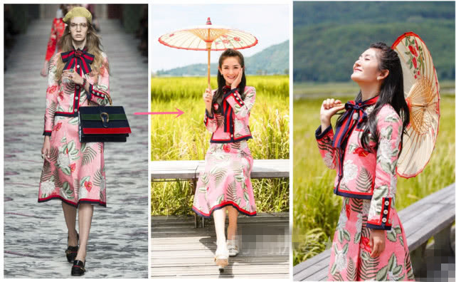 谢娜穿三宅连衣裙,8万连衣裙