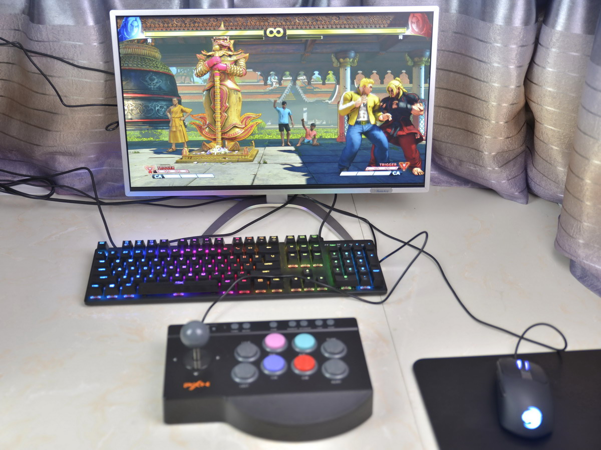 莱仕达街机摇杆视频,格斗游戏和动作游戏