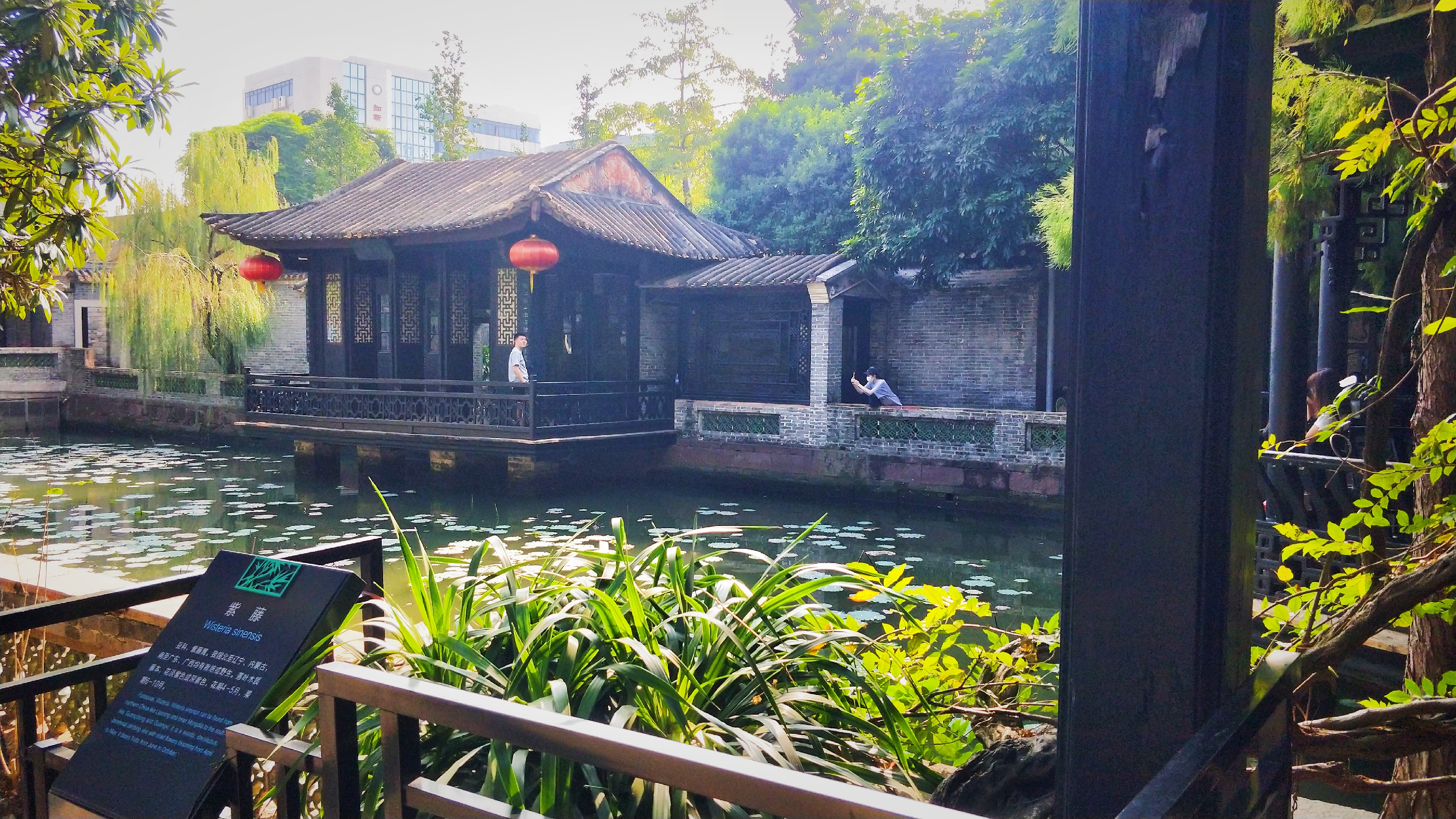 羊城八景彩色玻璃,顺德清晖园羊城八景图片