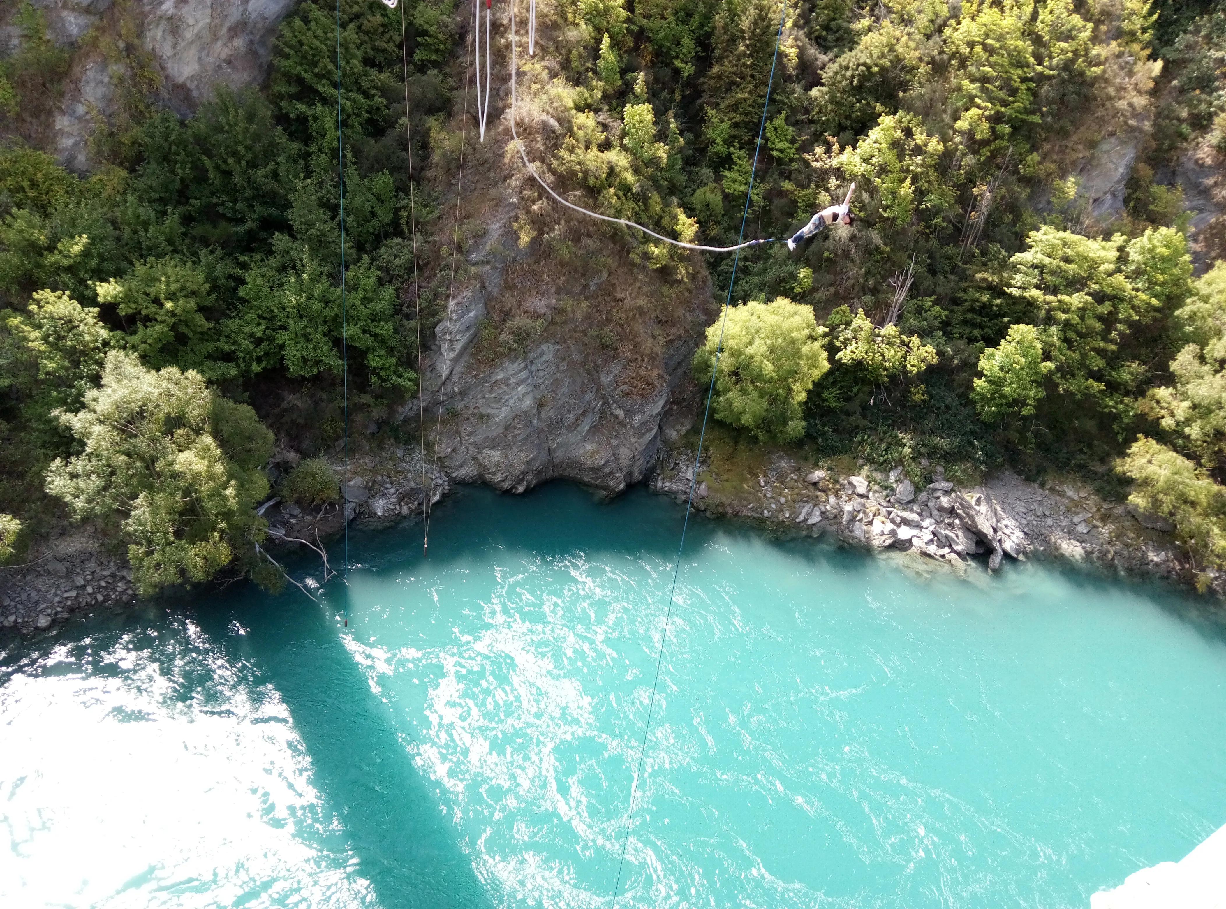 新西兰游记中土世界,新西兰内维斯峡谷蹦极