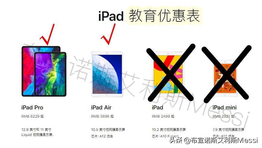 苹果ipad教育优惠能便宜多少钱,苹果教育优惠推荐买什么
