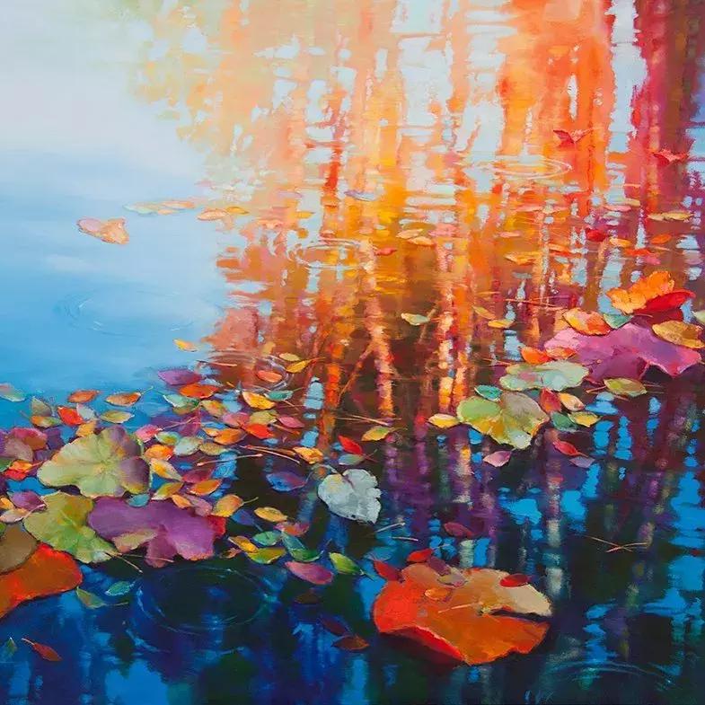 三个画家笔下的雪景,三位油画家的风景画