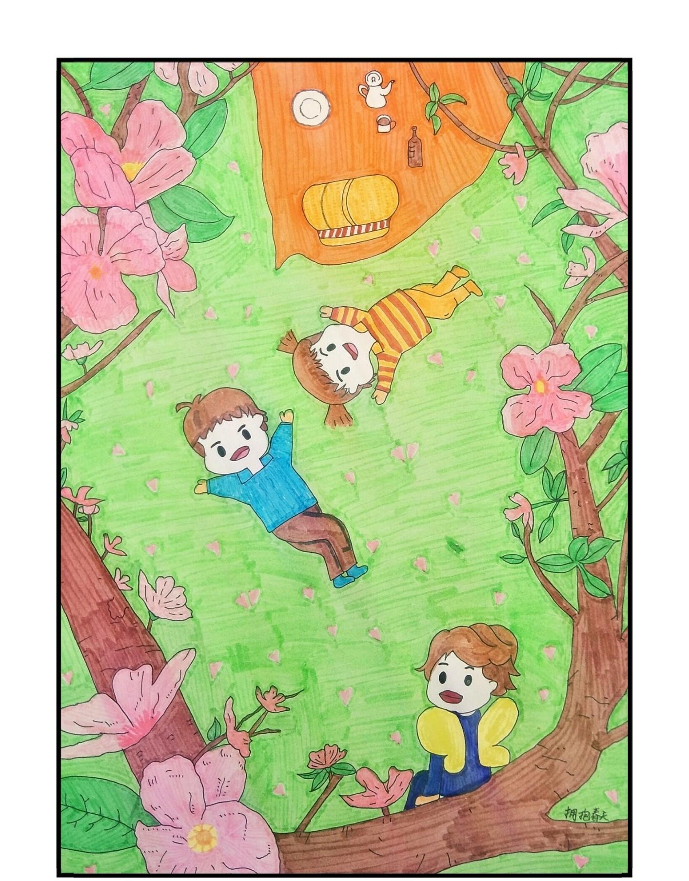 幼儿园儿童主题画报,幼儿园儿童主题画简单