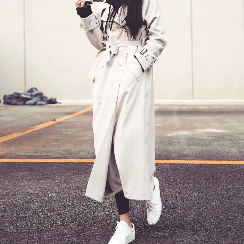 带环风衣的腰带怎么绑,coach风衣腰带的后边系法男士