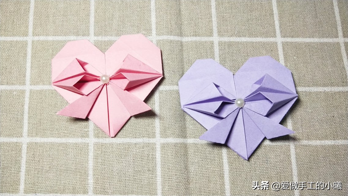 折纸手工8-10岁简单折纸蝴蝶结,折纸手工8-10岁小卡纸蝴蝶结
