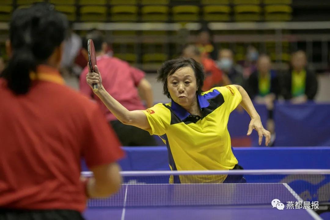 省老年人运动会乒乓球赛在朝阳举行