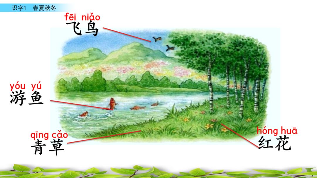 一年级语文下册春夏秋冬生字笔画,部编版一年级上册课文朗读完整版