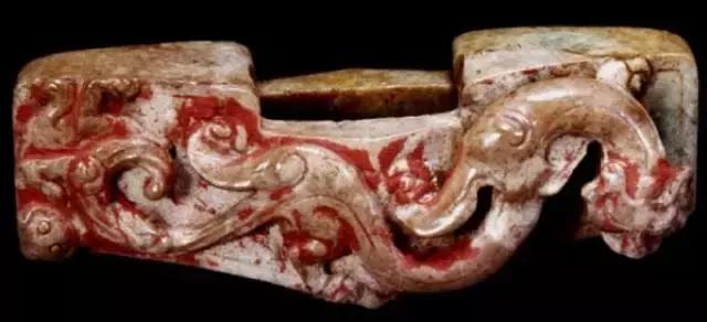 古玉朱砂沁,古玉的朱砂沁