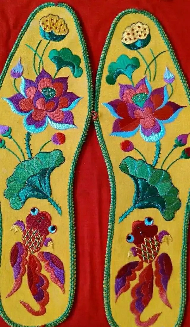 八瓣花鞋垫图案怎么绣,绣鞋垫花样图案大全