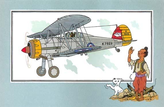 丁丁历险记飞机,丁丁历险记之二战飞机