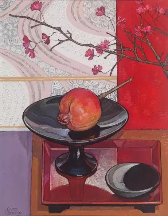 她72岁，画了50多年的画，花儿在她笔下都有了个性