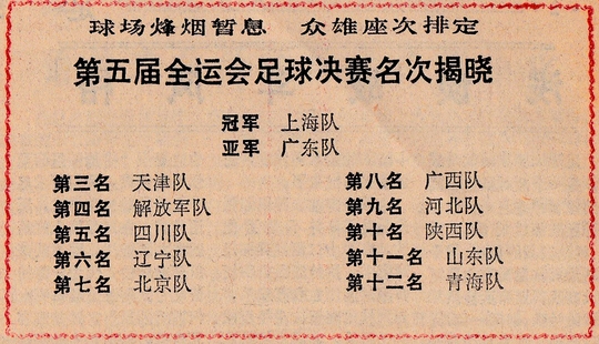 上海足球队历史第一名,上海足球拿了几届全运会冠军