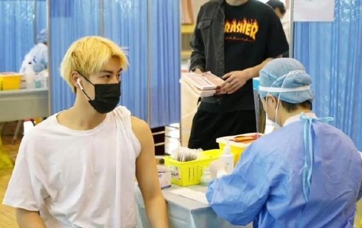 北体帅哥打疫苗,北体男生打疫苗