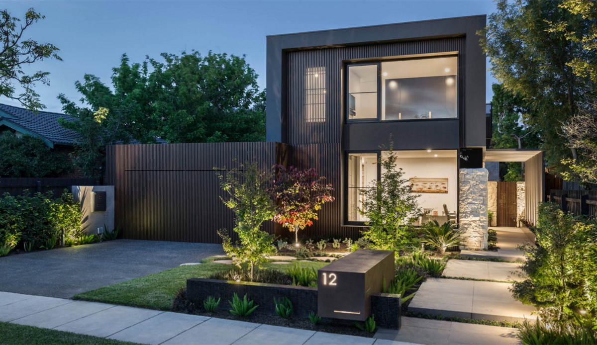 庭院入户门设计效果图,入户门庭院设计