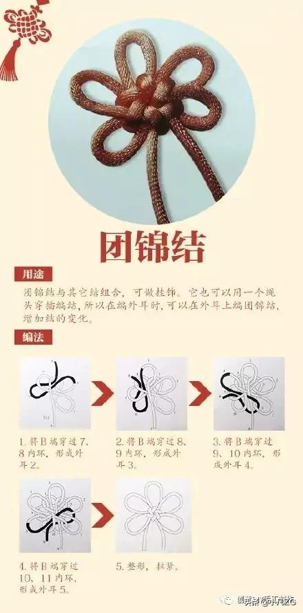 8款中国结编绳图解教程,八种最美中国结手工图