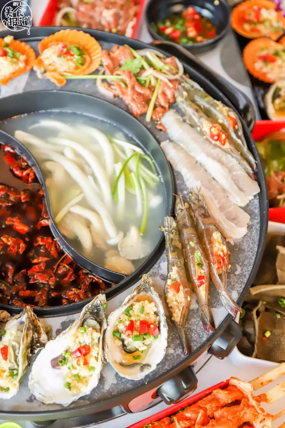 生蚝鲍鱼大虾一锅,空气炸锅生蚝大虾