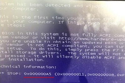 win7蓝屏stop0x000000ed如何解决,进pe蓝屏0x000000a5修复方法