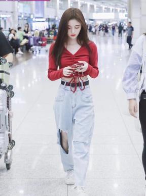 鞠婧祎黑色丝绒长袜,鞠婧祎会不会穿黑色丝袜