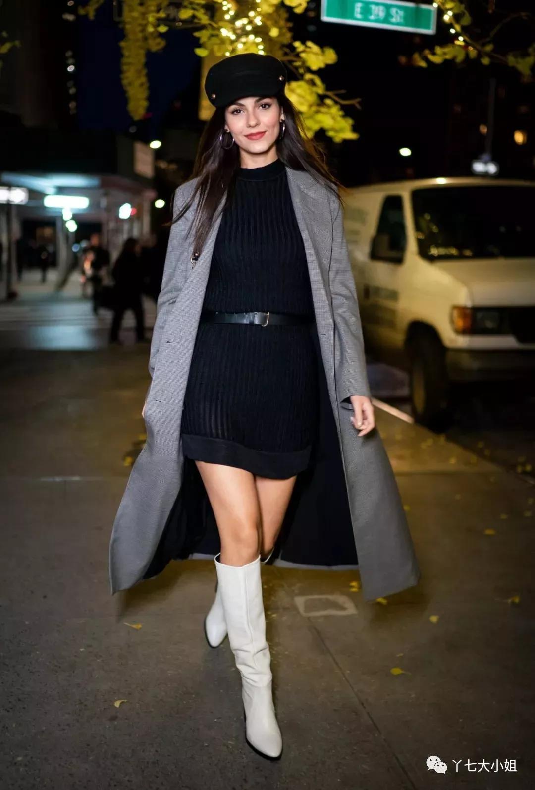 针织裙可以让你大方又得体,针织裙冬款气质减龄洋气