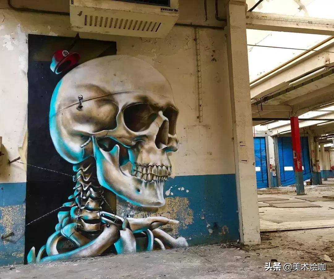 极具张力的墙绘作品,简单3d创意墙绘大全