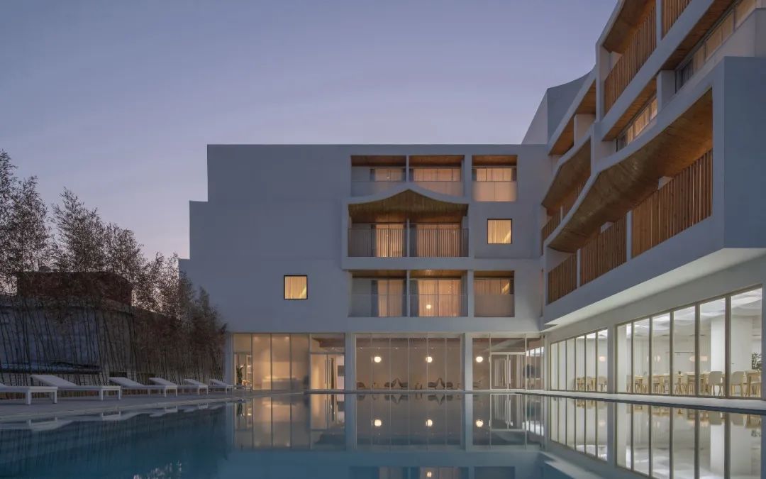 两亩地民宿设计方案效果图,乡村两层排屋民宿设计