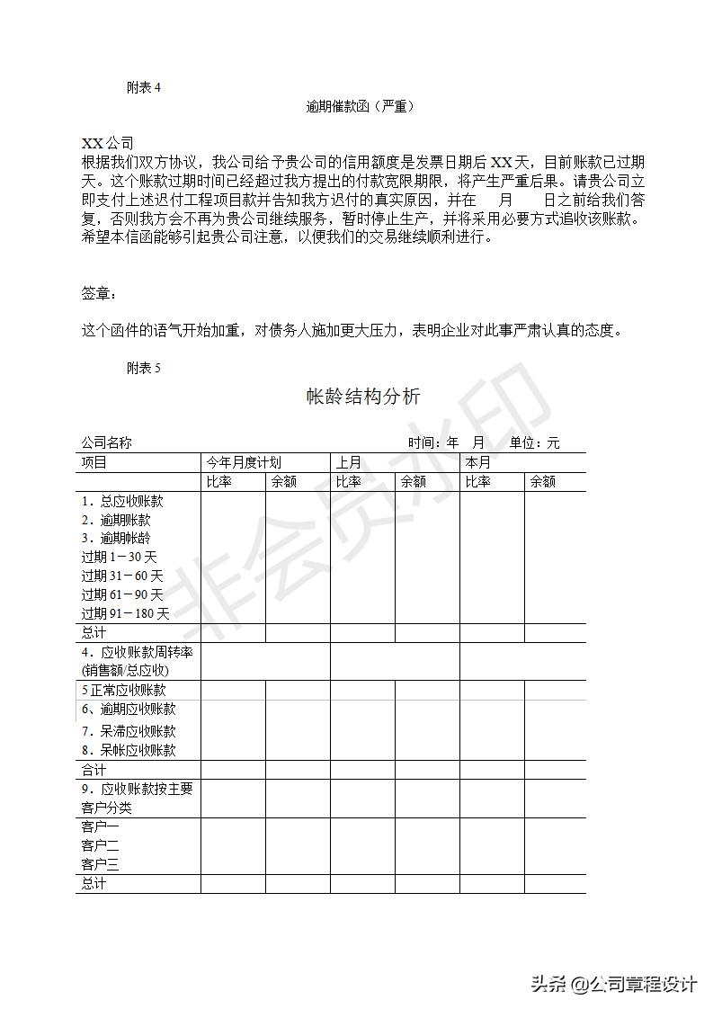 应收账款的催收管理制度,公司应收账款管理流程