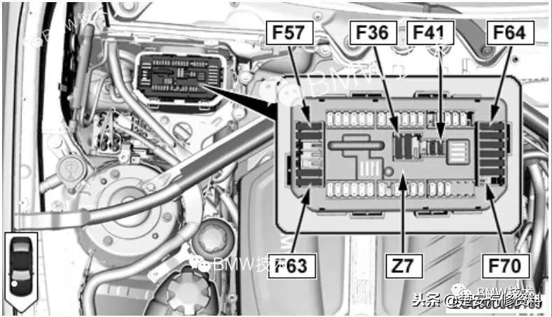 宝马各车型点烟器保险丝位置图,宝马点烟器保险丝标志图