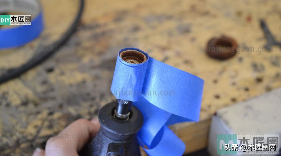 自制檀木戒指,木头雕刻戒指手工工具