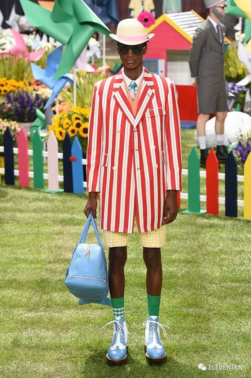 thombrowne2018男装,ThomBrowne2018春夏男装闭场造型