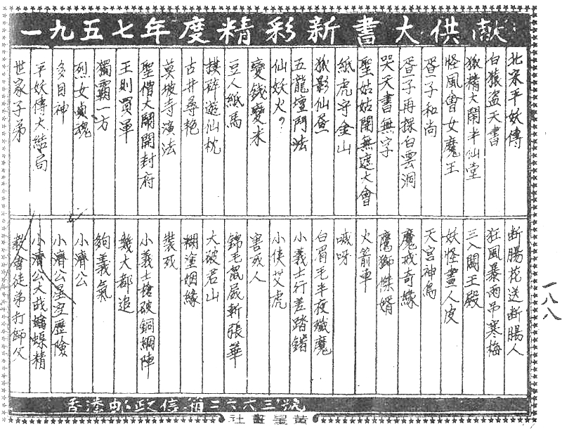 很有意思的一本1957年香港连环画《番生济公》广告忒多