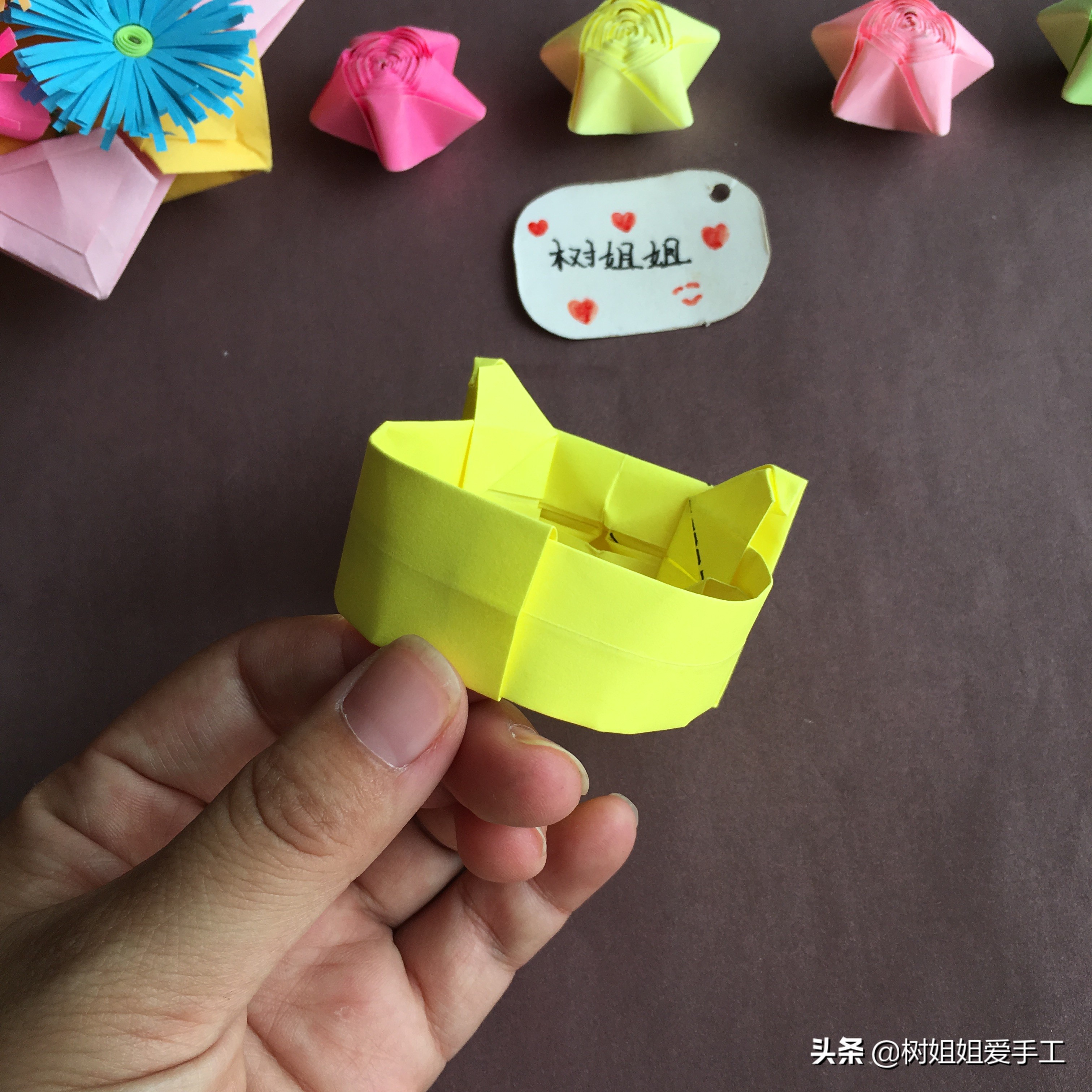 折纸蝴蝶戒指可调节教程,折纸蝴蝶结手链戒指发卡