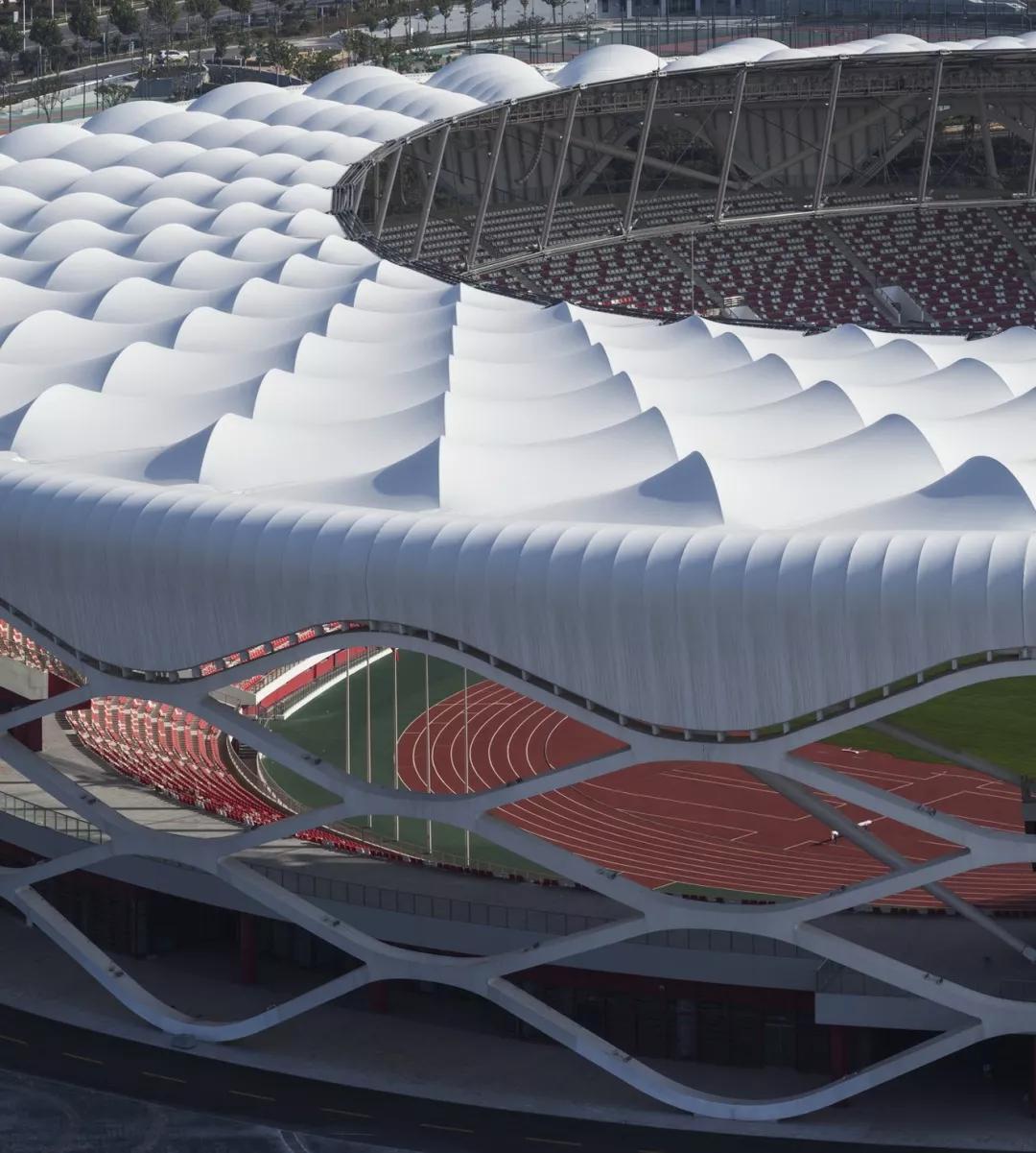 安阳文体中心体育场钢结构,北京建工工人体育场钢结构