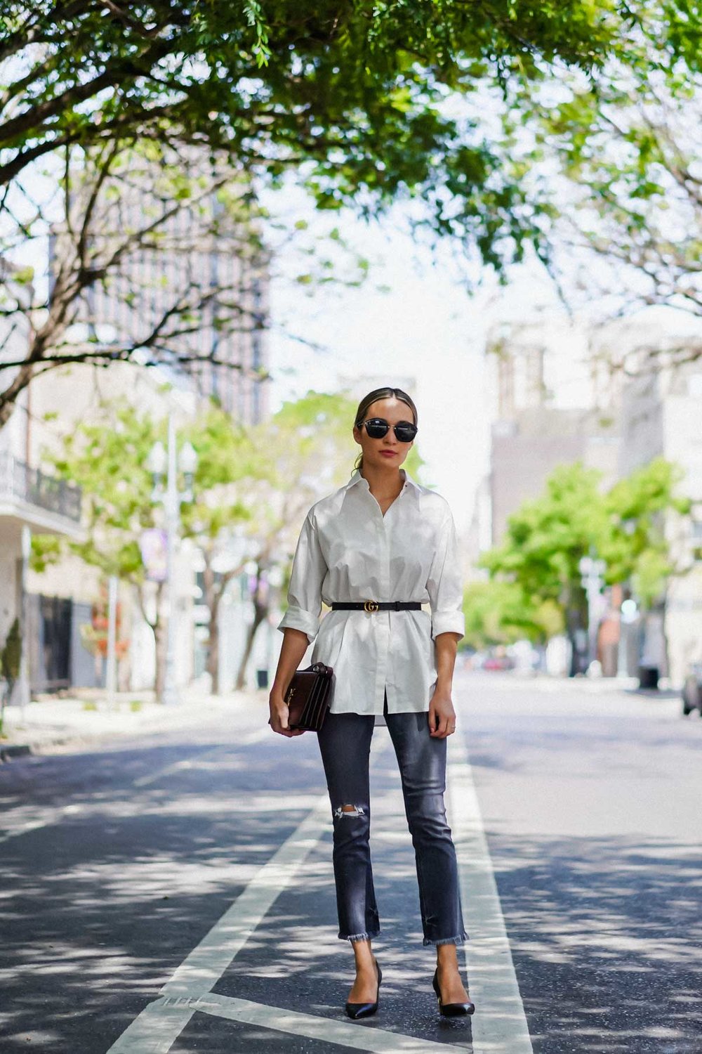 衬衣职场穿法,衬衣的多种穿法没扣子