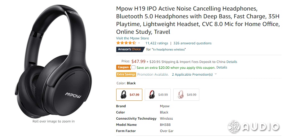 美国耳机无线蓝牙销量第一,亚马逊蓝牙耳机品牌销量排行榜