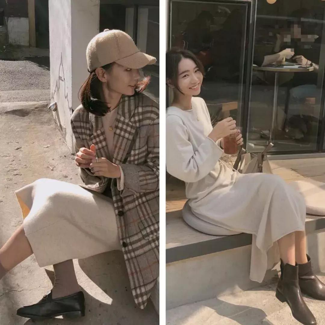 韩国小姐姐九分裤穿搭冬季,小姐姐的穿法你学会了吗