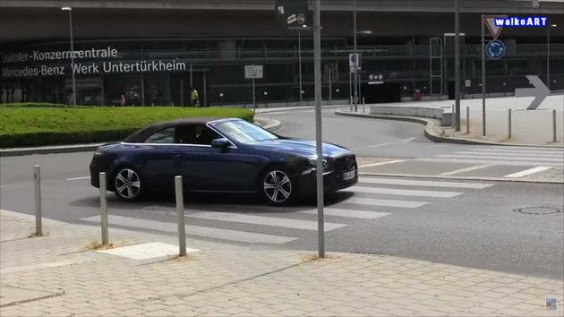 全新一代奔驰e级路试谍照曝光,新款奔驰e级敞篷版谍照曝光