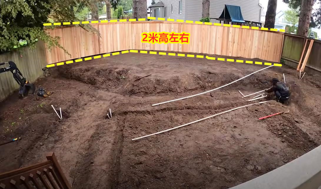 花园铺石板路效果图,院子石板路改造效果图